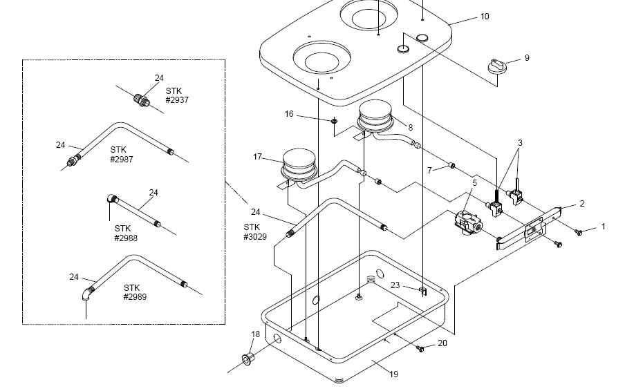 Suburban Drop In 2 Burner Cooktop SDN2YL (3029A) Questions & Answers