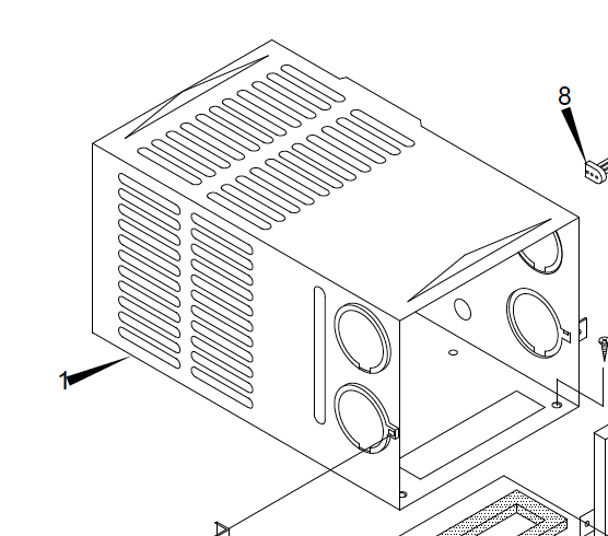 Does this cabinet come with the door or vent? or is it just the open ended cabinet?