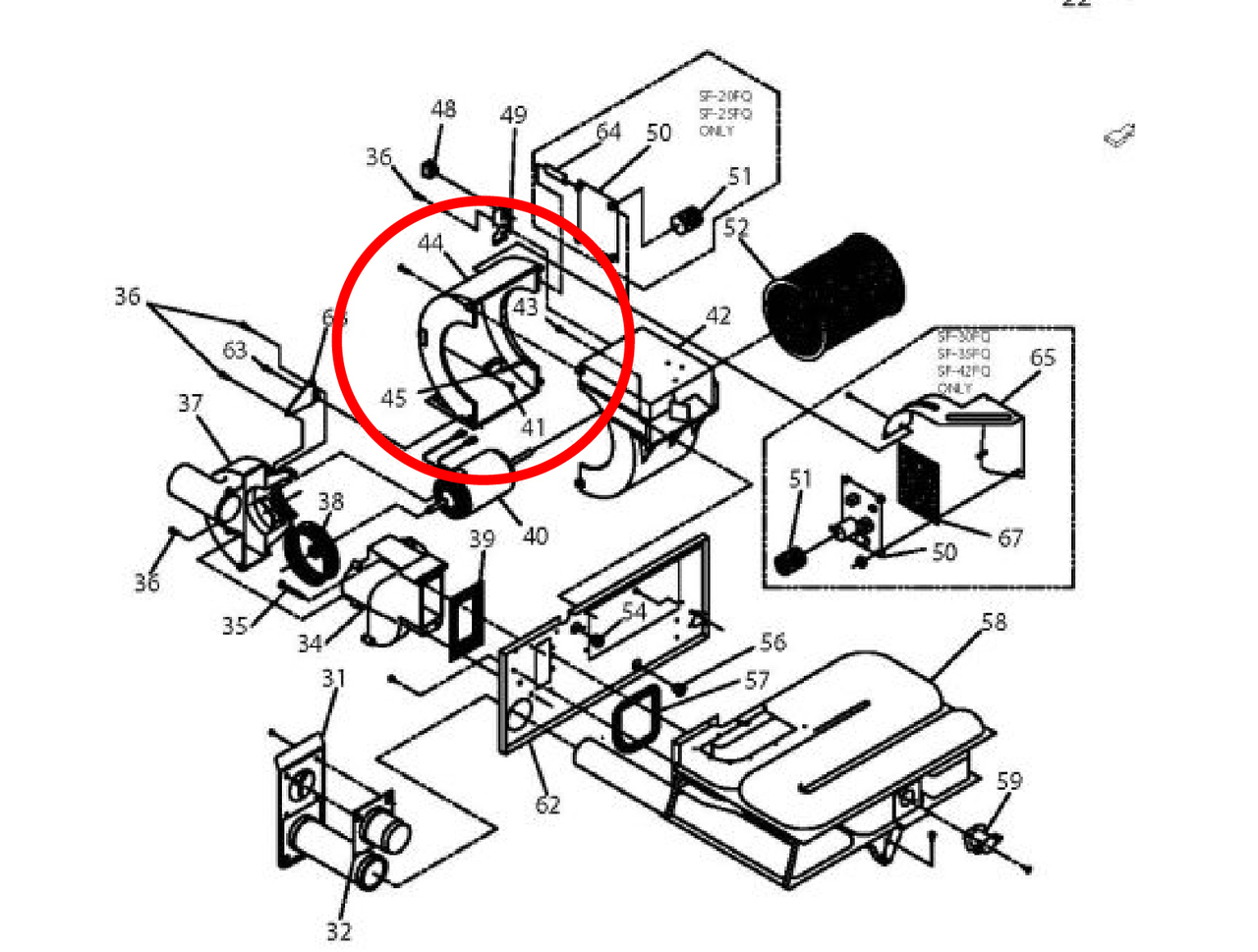 Suburban 391035 Furnace Rear Blower Housing 391035 (SF Series) Questions & Answers