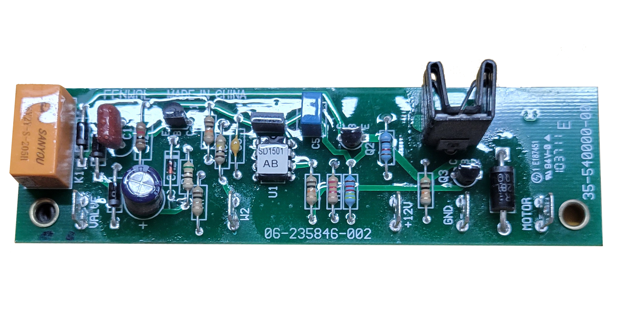 Control board for shd-2542