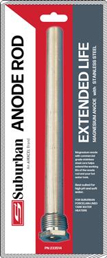 Which anode is better for the model 5239A water heater, the 233516 or 233514?