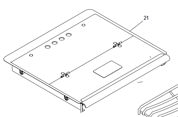 Replacement glass top for suburban model #srna3sbse